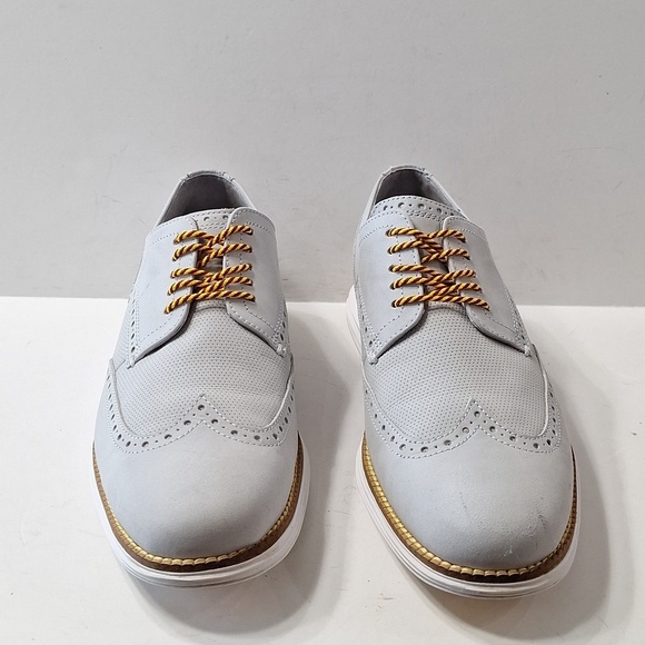 Cole Haan Men\'s Gray Lace Up Business Preppy Grand Wingtip Oxford Shoes Size 9M main image 9